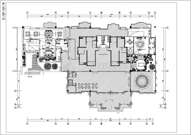 湖北知名会所室内装饰电气工程设计图，共六张-图一