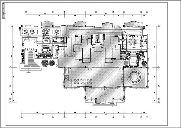 湖北知名会所室内装饰电气工程设计图，共六张-图二