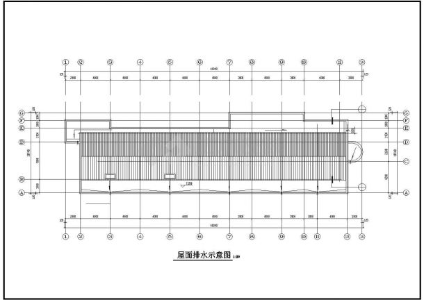 某工厂两层办公楼建筑设计CAD图纸（共7张）-图二