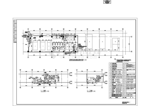 安徽省宁国市某购物中心空调通风防排烟施工设计CAD图纸-图一