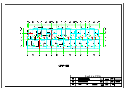 【4层】2076平米四层框架住宅楼cad设计图（计算书、部分建筑、结构图）-图二
