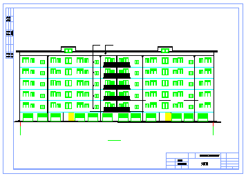 3000平米左右六层框架住宅楼cad图纸（建筑图结构图计算书）