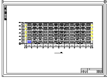 6000平米六层框架住宅楼cad图（计算书、建筑、结构图）_图1