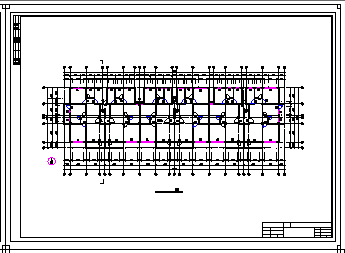 6000平米六层框架住宅楼cad图（计算书、建筑、结构图）-图二