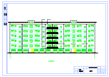 【6层】框架住宅楼全套设计cad图 (含任务书，开题报告，计算书、建筑图，结构图)-图一