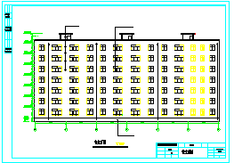 4000平米左右七层框架结构住宅楼设计cad图（全套图纸及计算书）