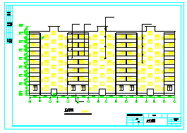 7层住宅楼全套设计cad图 （4000平，含计算书，建筑图，结构图）-图一