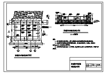 某基坑钢板桩加固施工cad图_基坑钢板桩加固施工-图一