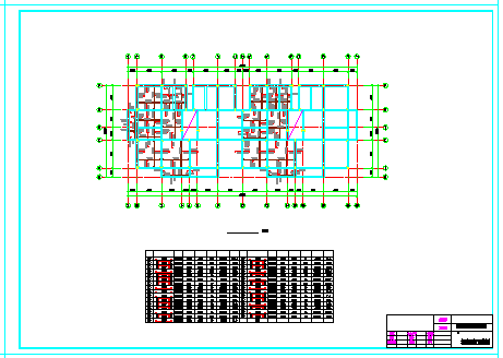 3650平米六层框架学生公寓cad设计（计算书、部分建筑、结构图）-图二