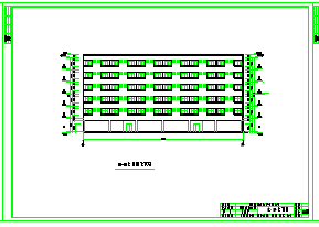 4406平米六层框架宿舍楼cad设计图纸（计算书、建筑、结构图）-图一