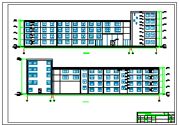 5162平米五层宿舍楼cad毕业设计图（计算书、建筑、结构图）-图二