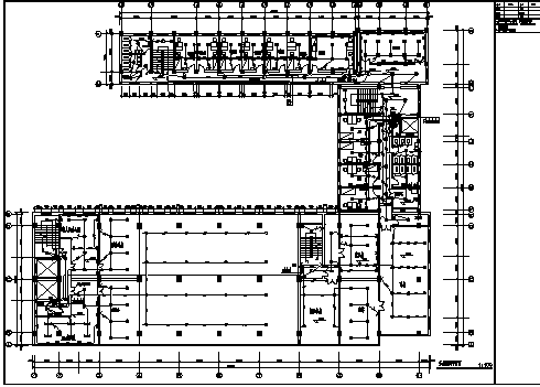 湖北某医院综合楼电气系统设计施工cad图纸-图二