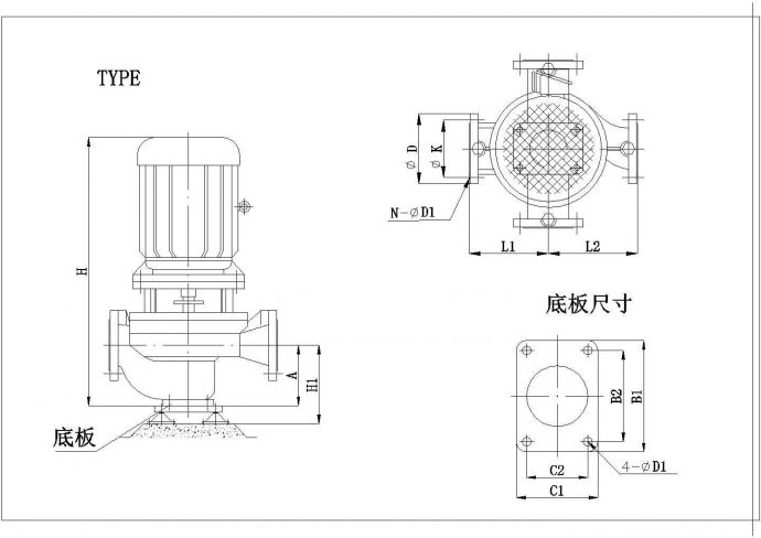 各种水泵cad设计图纸大全_图1