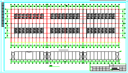 24m跨全砼结构、33米跨屋面钢梁结构-起重机厂房结施cad设计全图_图1
