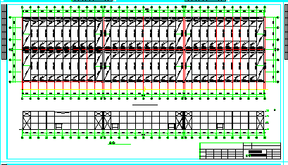 24m跨全砼结构、33米跨屋面钢梁结构-起重机厂房结施cad设计全图-图二