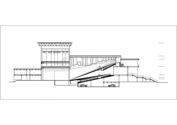 某剧场CAD建筑设计方案(含CAD平剖面）-图一