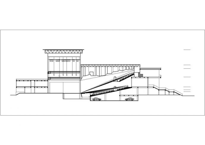 某剧场CAD建筑设计方案(含CAD平剖面）_图1