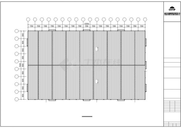 南昌市某大型大理石切割厂单层钢结构厂房全套建筑设计CAD图纸-图二