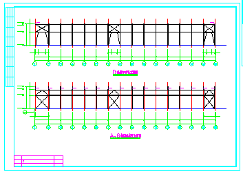 91x45m 单层轻钢结构厂房结构cad设计施工图-图一