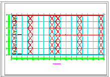 102.5x45m 单层钢屋面RC柱单层厂房cad设计结构图-图一