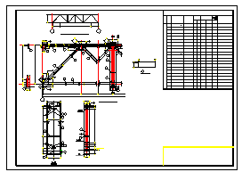 114x60m 钢结构仓库结构cad设计施工图