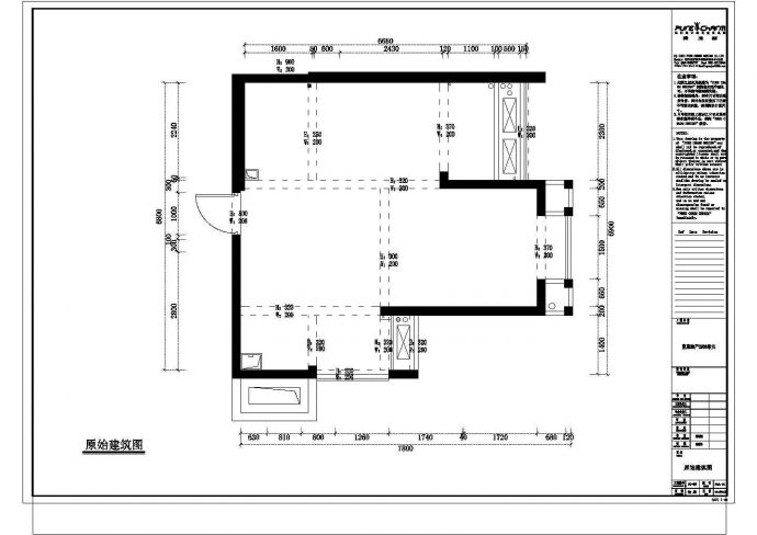 办公室凯隆地产样板房现代风格施工cad图，共三十六张_图1