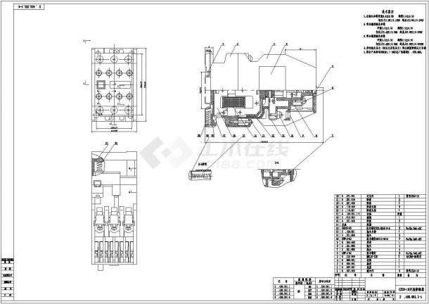 设备控制器_CJ20各型交流接触器总装图-图二