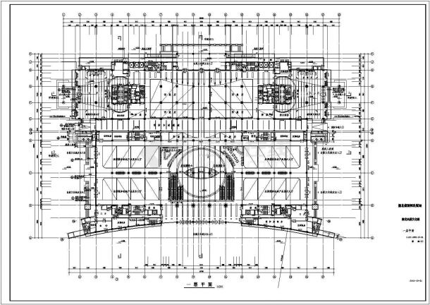 双子塔综合大楼全套建筑施工CAD图-图二