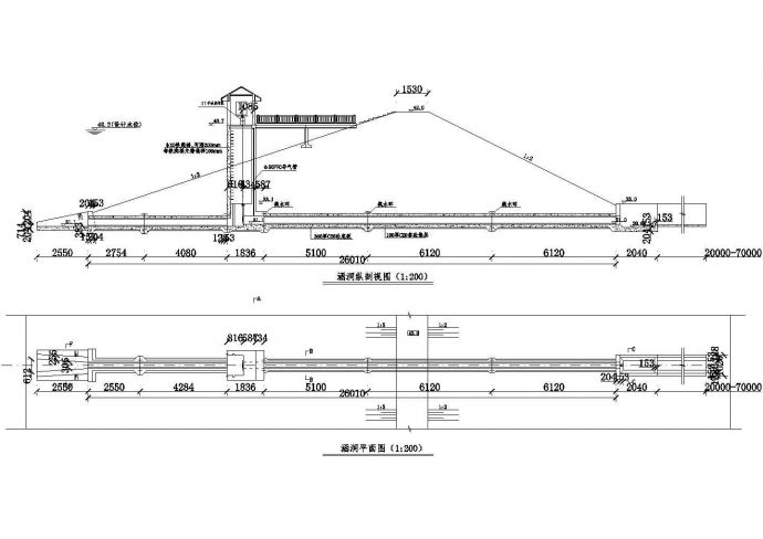 【苏州】某地郊区路段水库穿坝涵洞全套设计施工cad图_图1