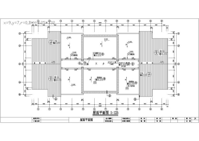 某长44米 宽18.5米 3层某大市场居住楼CAD建筑设计施工图【[一层为门面、二三层为居住] 平立剖】_图1