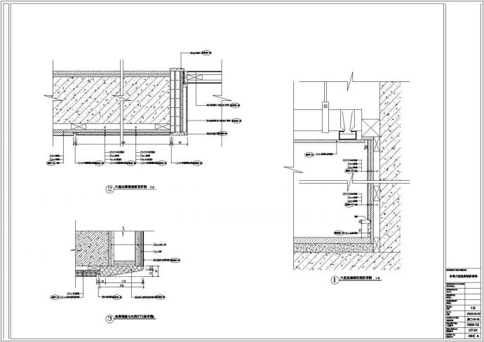 东塔六层咖啡吧室内装修设计cad施工详图_图1