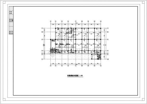苏州市某社区4700平米局部4层框架结构幼儿园全套结构设计CAD图纸-图二