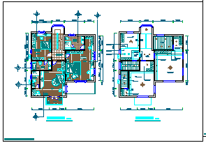 四层经典别墅装修设计CAD全套施工图-图二