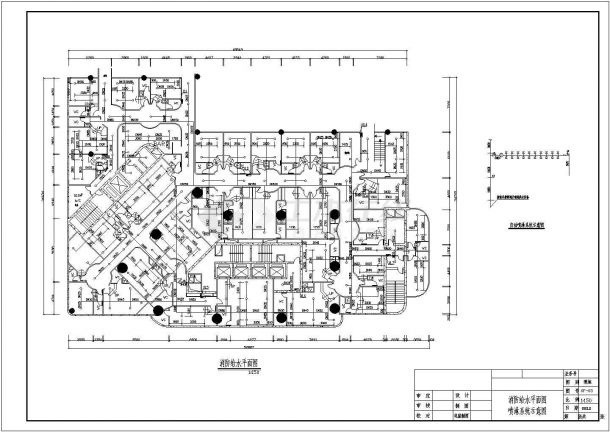 某市级消防中心CAD设计图纸-图二