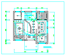 某独栋别墅室内装修设计CAD施工图纸_图1