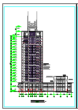 [南方]高层写字楼建筑设计cad施工图_图1