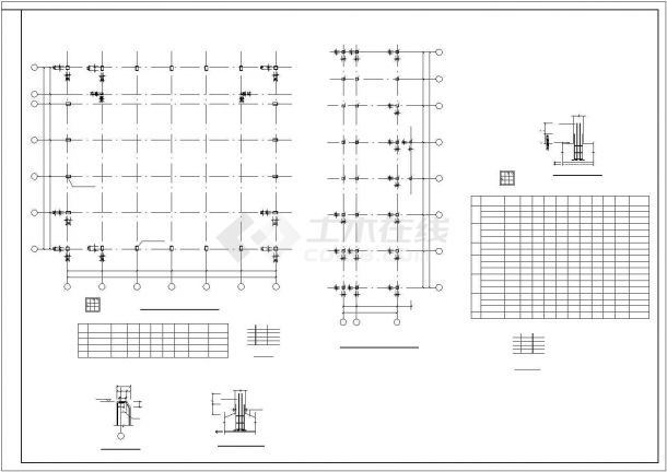 【最新】某体育馆带网架钢结构建筑设计方案CAD图纸-图一
