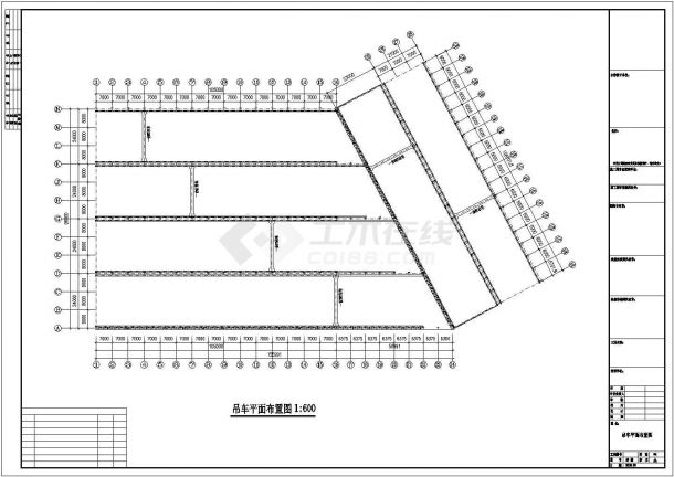 呼和浩特市某大型稀土公司单层钢结构厂房全套建筑设计CAD图纸-图二