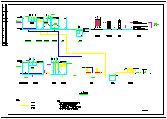 某厂含铬废水处理工艺cad设计施工图_图1