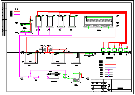 某化工厂终端污水处理cad设计施工图纸-图二
