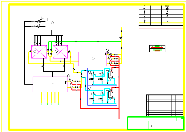 某火电厂含煤废水处理cad设计施工图纸_图1