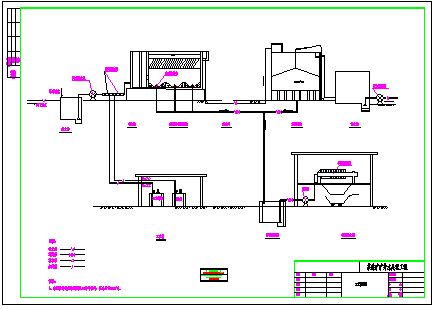 某煤矿矿井水处理工程cad设计施工图纸-图二