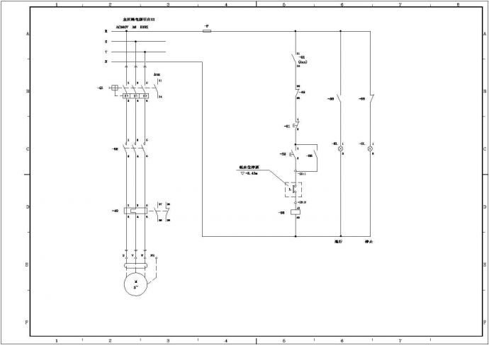 设备控制器_某种排水泵电路原理图_图1