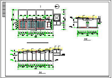 青岛某乳制品厂污水生物接触氧化处理工艺cad设计施工图-图一