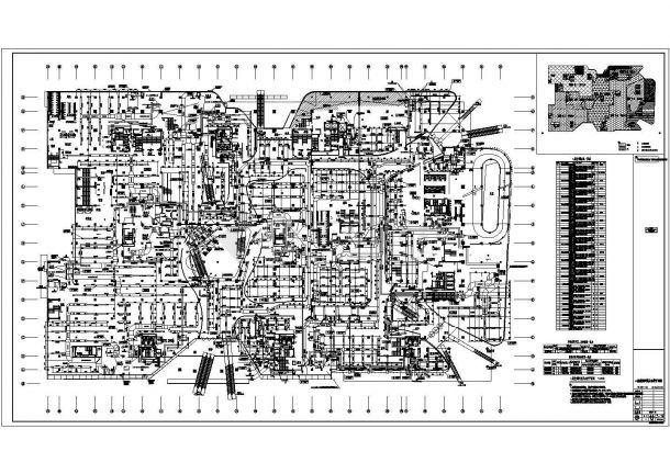 某大型综合性购物中心空调通风系统毕业设计CAD资料-图二