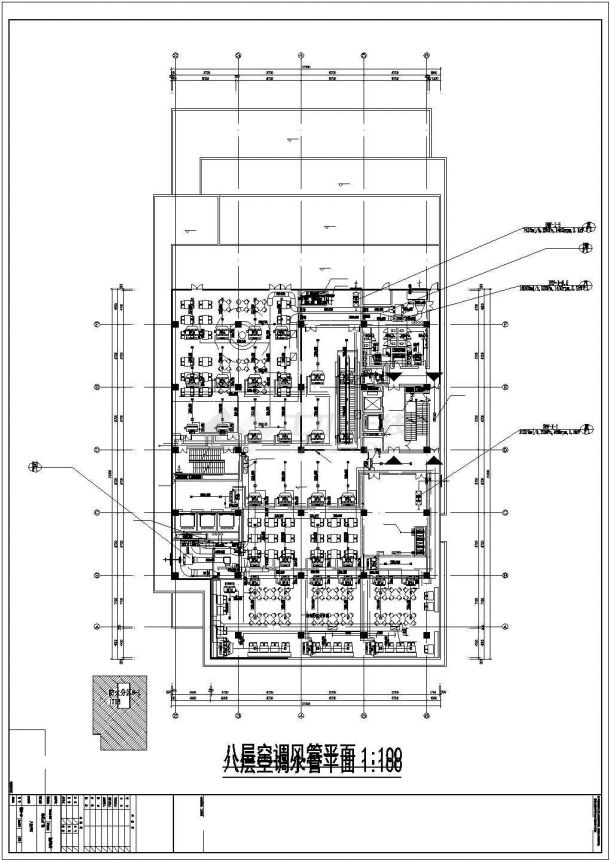某商业广场空调通风系统毕业设计CAD资料-图一