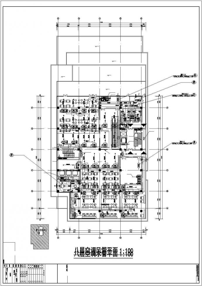 某商业广场空调通风系统毕业设计CAD资料_图1