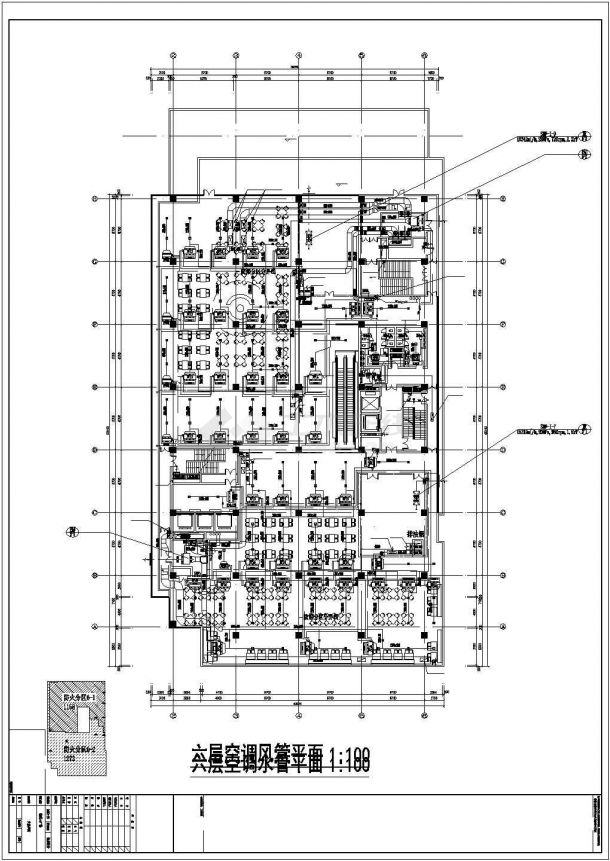某商业广场空调通风系统毕业设计CAD资料-图二
