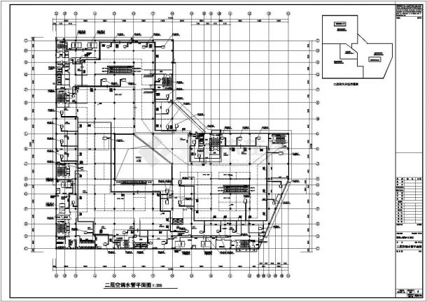 某大型购物中心暖通空调系统毕业设计CAD资料-图一