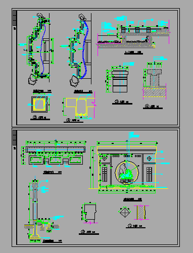 彩田公园园林环境设计cad全套施工图（ 含设计说明，含水电设计）-图一